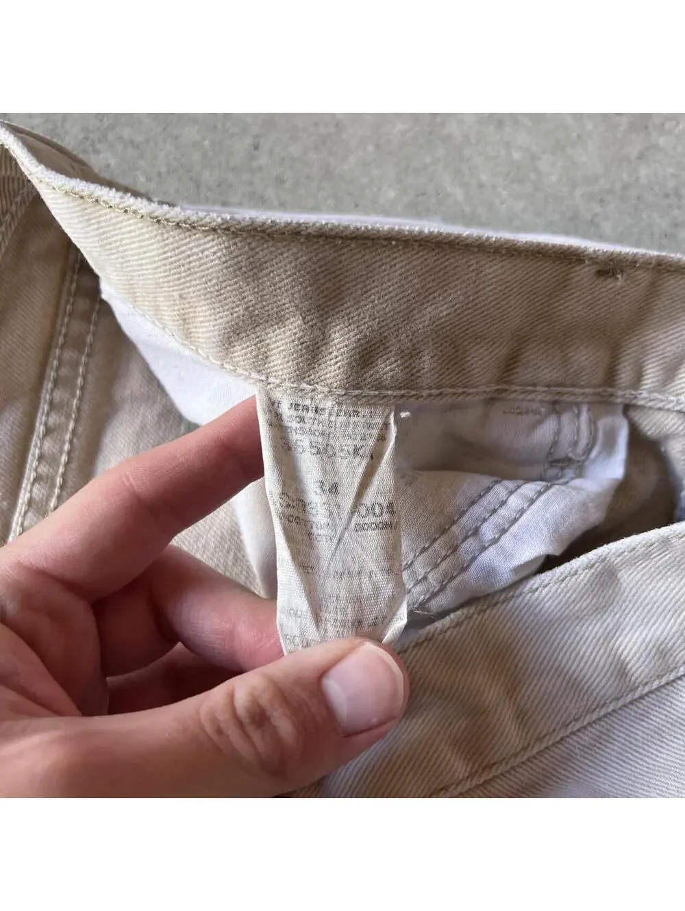 Vintage 90s Wrangler Rugged Wear White Denim Shorts